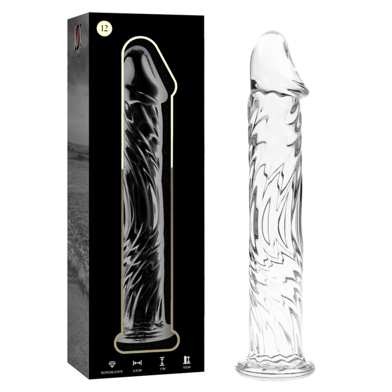 NEBULA SERIES BY IBIZA - MODÈLE 12 GODE EN VERRE BOROSILICATE CLAIR 17 CM -O- 3.5 CM - Image 2
