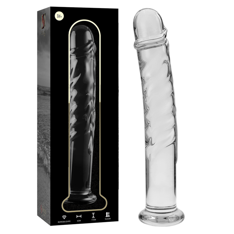 Nebula Series By Ibiza - Modèle 16 Gode En Verre Borosilicate Clair 18.5 Cm -O- 3 Cm - Image 2
