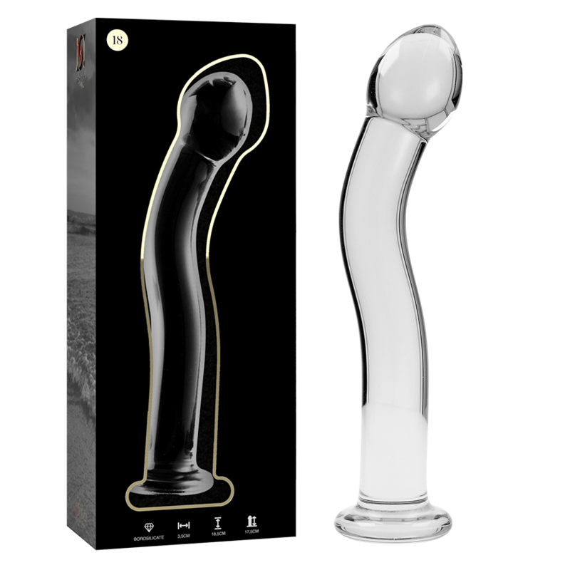Nebula Series By Ibiza - Modèle 18 Gode En Verre Borosilicate Clair 18.5 Cm -O- 3.5 Cm - Image 2