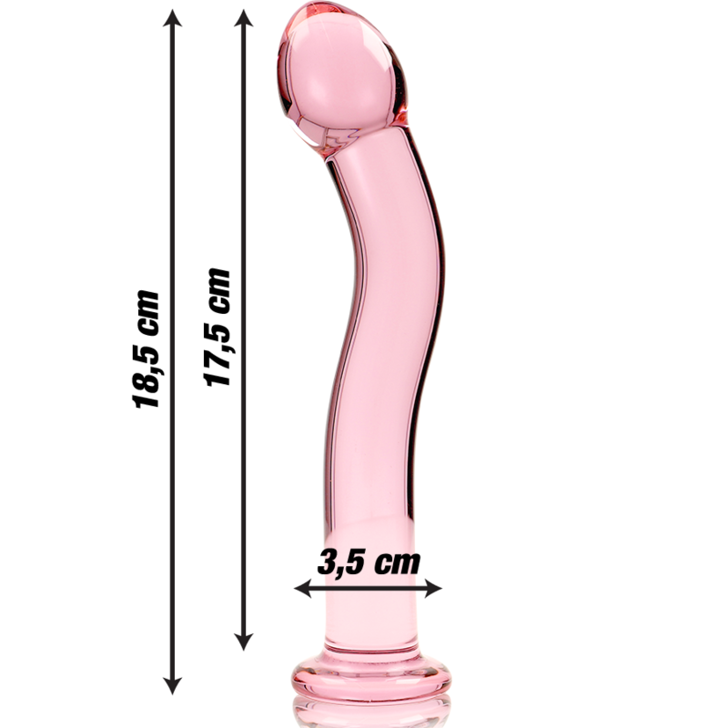 Nebula Series By Ibiza - Modèle 18 Gode En Verre Borosilicate Clair 18.5 Cm -O- 3.5 Cm - Image 8