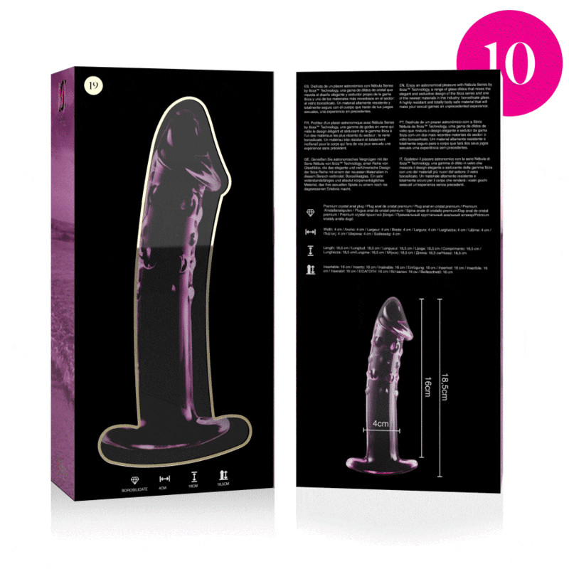 Nebula Series By Ibiza - Modèle 19 Gode En Verre Borosilicate Clair 18.5 Cm -O- 4 Cm - Image 5