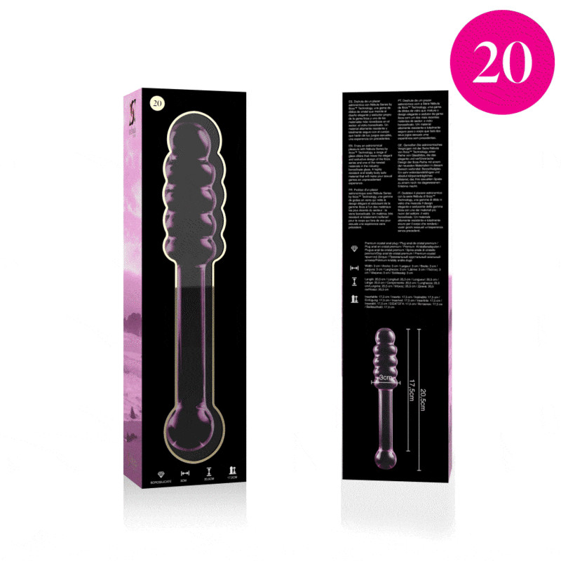 Nebula Series By Ibiza - Modèle 20 Gode En Verre Borosilicate Clair 20.5 Cm -O- 3 Cm - Image 5
