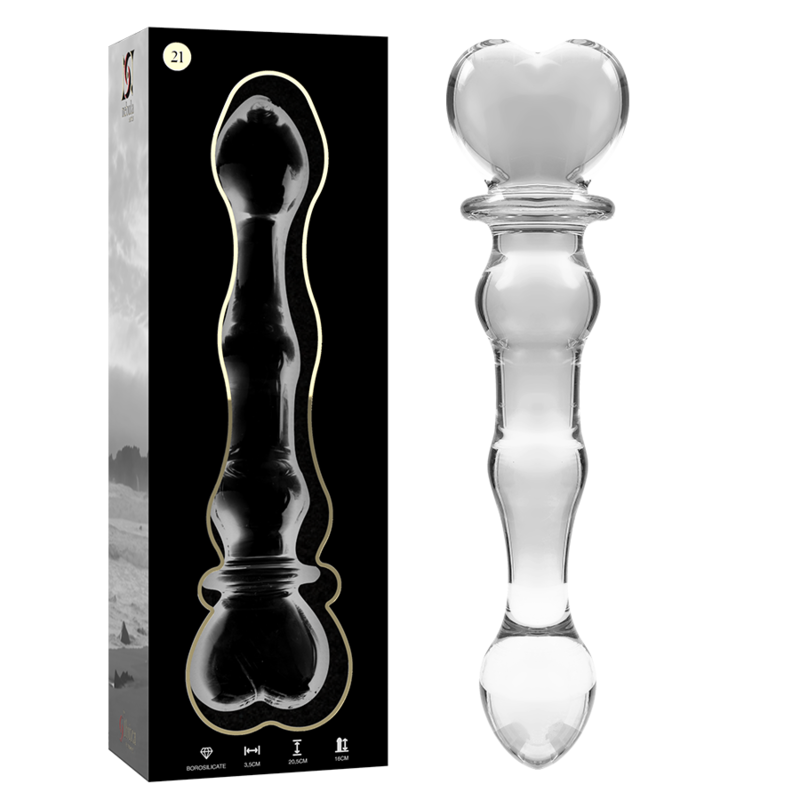Nebula Series By Ibiza - Modèle 21 Gode En Verre Borosilicate Clair 20.5 Cm -O- 3.5 Cm - Image 2