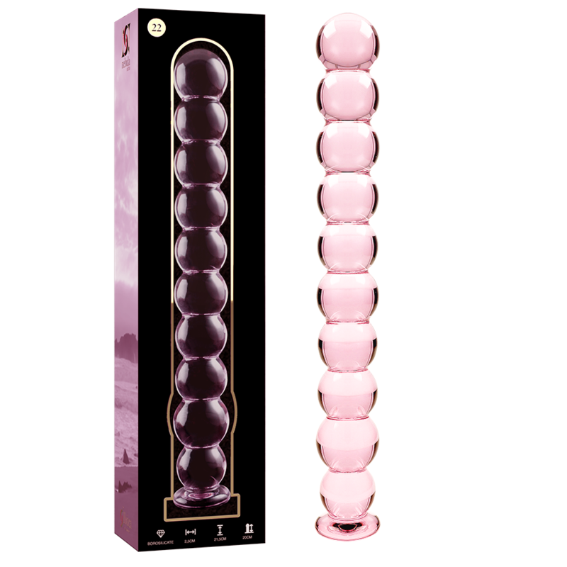 Nebula Series By Ibiza - Modèle 22 Gode En Verre Borosilicate Clair 21.5 Cm -O- 2.5 Cm - Image 6