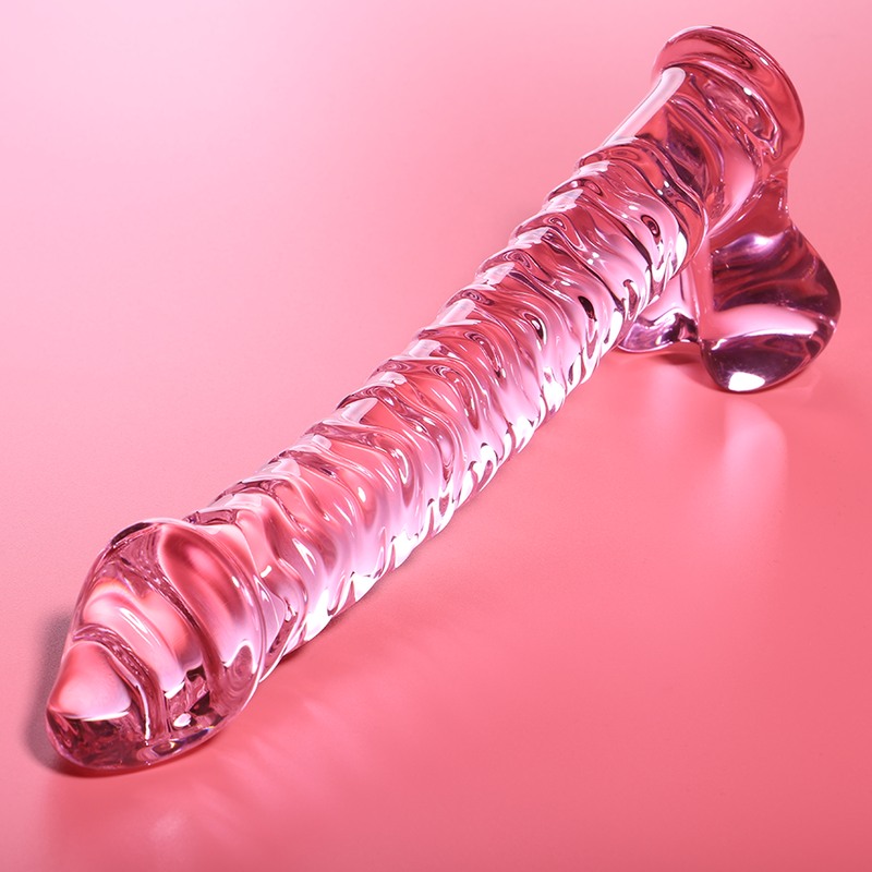 NEBULA SERIES BY IBIZA - MODÈLE 23 GODE EN VERRE BOROSILICATE ROSE 21.5 CM -O- 4 CM - Image 2
