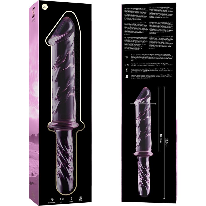Nebula Series By Ibiza - Modèle 24 Gode En Verre Borosilicate Clair 28.5 Cm -O- 5 Cm - Image 9