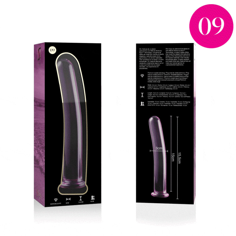 Nebula Series By Ibiza - Modèle 9 Gode En Verre Borosilicate Clair 15.5 Cm -O- 2.5 Cm - Image 5