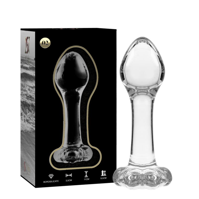 Nebula Series By Ibiza - Plug Anal Modèle 2 Verre Borosilicate Clair 11 Cm -O- 3.5 Cm - Image 2