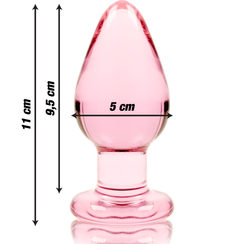 NEBULA SERIES BY IBIZA - ANAL PLUG MODEL 3 TRANSPARENTE BOROSILICAAT GLAS 11 CM -O- 5 CM - Image 8
