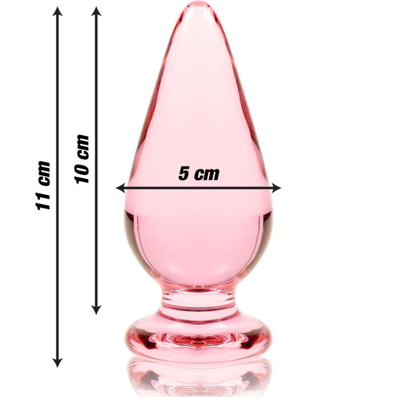 NEBULA SERIES BY IBIZA - MODEL 4 ANAL PLUG BOROSILICATE GLASS CLEAR 11 CM -O- 5 CM - Image 5