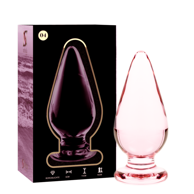 NEBULA SERIES BY IBIZA - MODEL 4 ANAL PLUG BOROSILICATE GLASS CLEAR 11 CM -O- 5 CM - Image 7