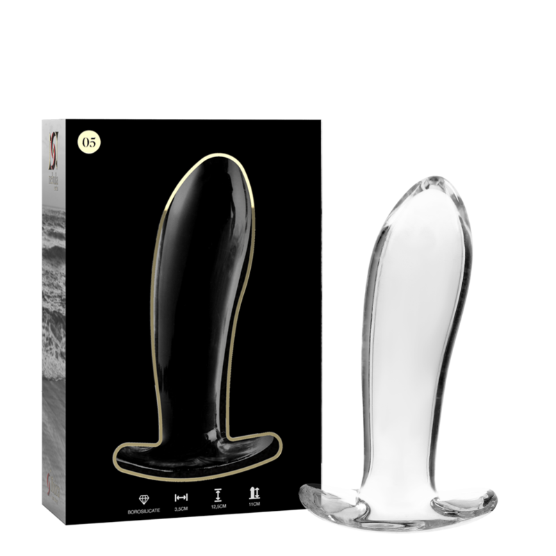 NEBULA SERIES BY IBIZA - ANAL PLUG MODEL 5 HELDERE BOROSILICAAT GLAS 12.5 CM -O- 3.5 CM - Image 3