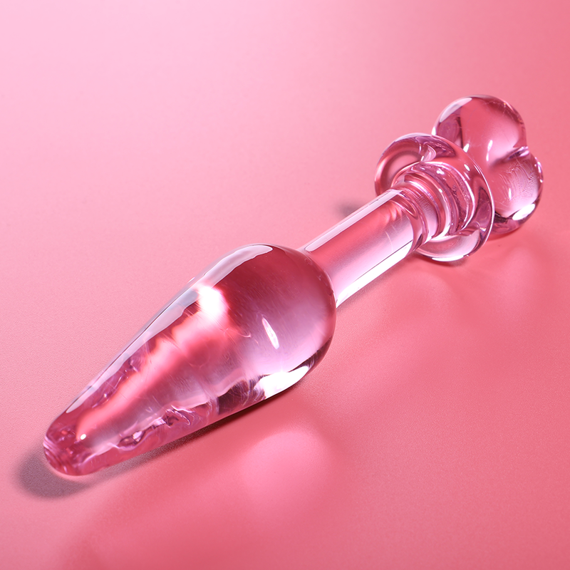 Nebula Series By Ibiza - Plug Anal Modèle 7 Verre Borosilicate Rose 13.5 Cm -O- 3 Cm - Image 2