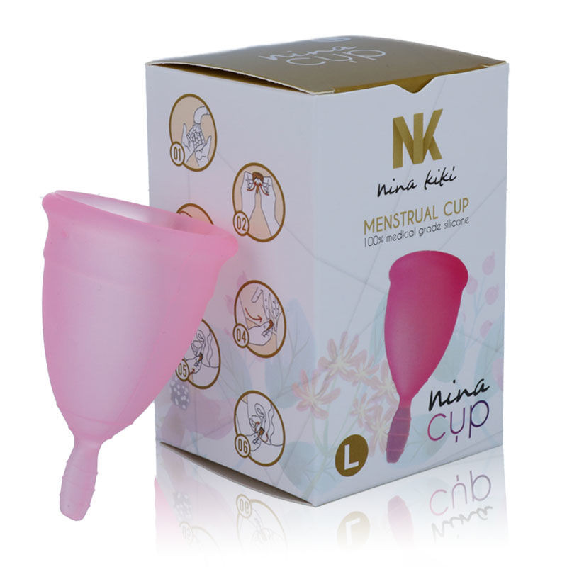 Nina Kikí - Coupe Menstruelle Rose - Taille L - Image 4