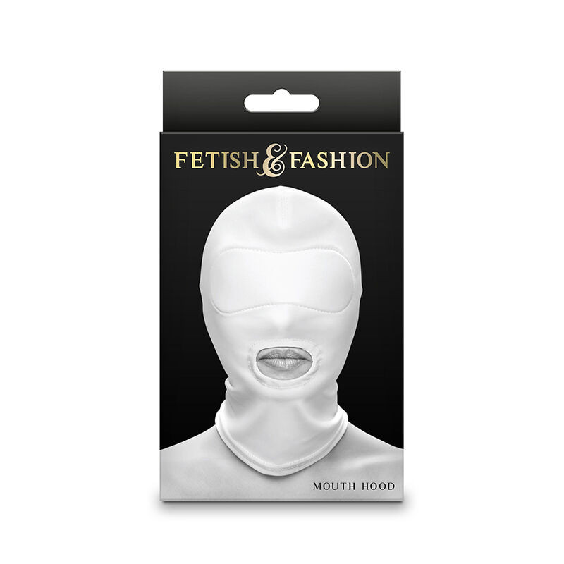 Ns Novelties - Fetish & Fashion Mouth Hood Nylon White - Image 2