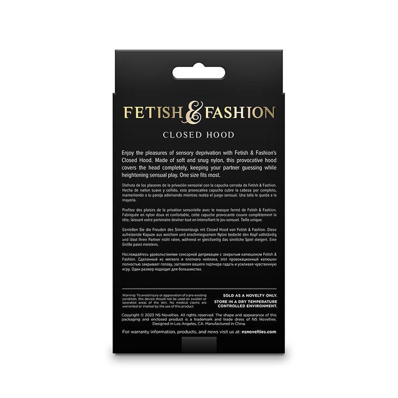 Ns Novelties - Fetish & Fashion Closed Hood Nylon White - Image 3