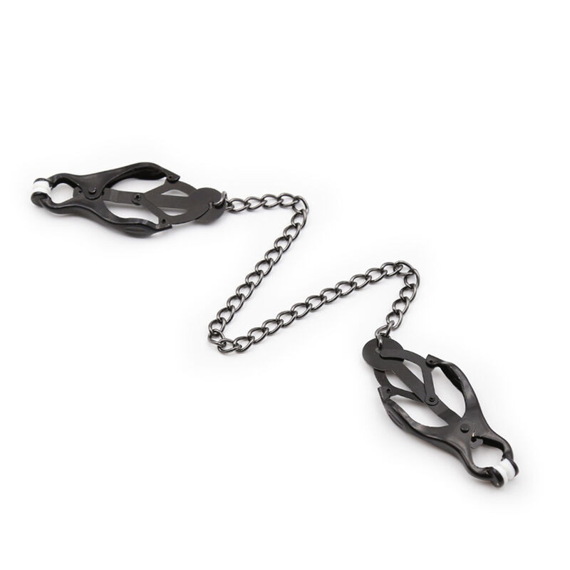Ohmama Fetish - Japanese Nipple Clamps With Black Chain - Image 2