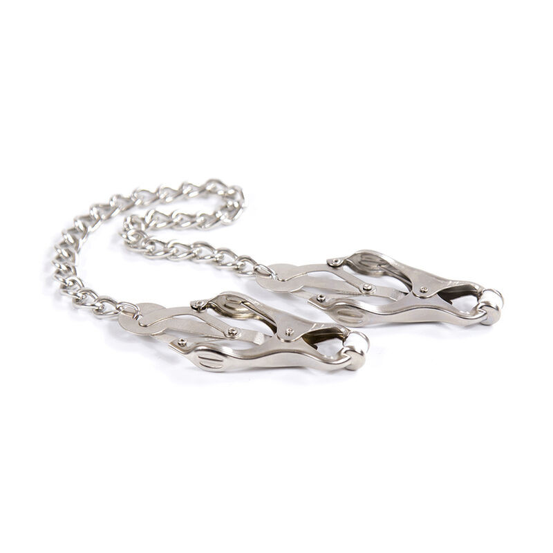 Ohmama Fetish - Metal Clamps With Chain - Image 2