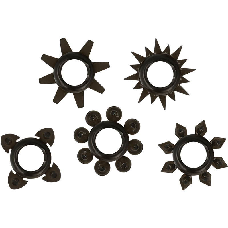 Ohmama - Set Of 5 Silicone Testicle And Penis Rings - Image 2
