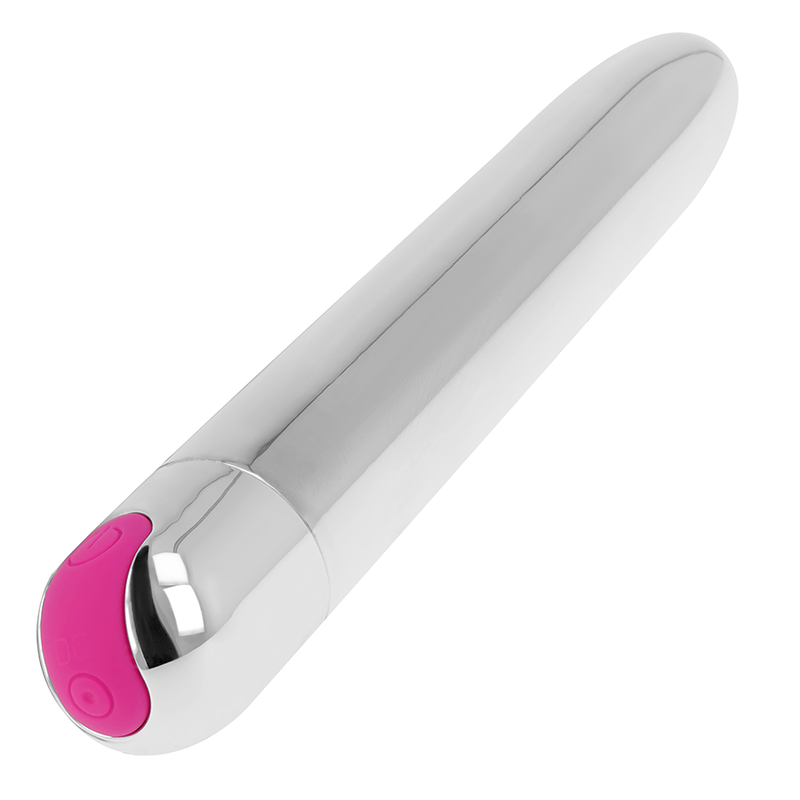 Ohmama - Rechargeable Silver Vibrator 10 Modes 18.5 Cm - Image 3