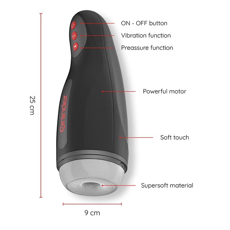ONINDER - SEOUL RECHARGEABLE MALE MASTURBATOR 10 SPEED - FREE APP - Image 2