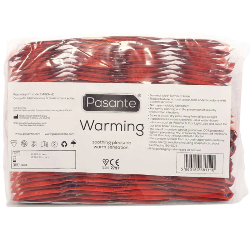 PASANTE - CONDOMS WARMING EFFECT ZAK 144 STUKS - Image 3