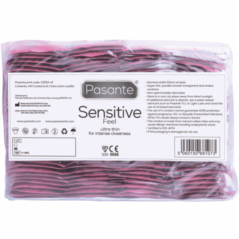 Pasante - Condoms Sensitive Bag 144 Units - Image 3