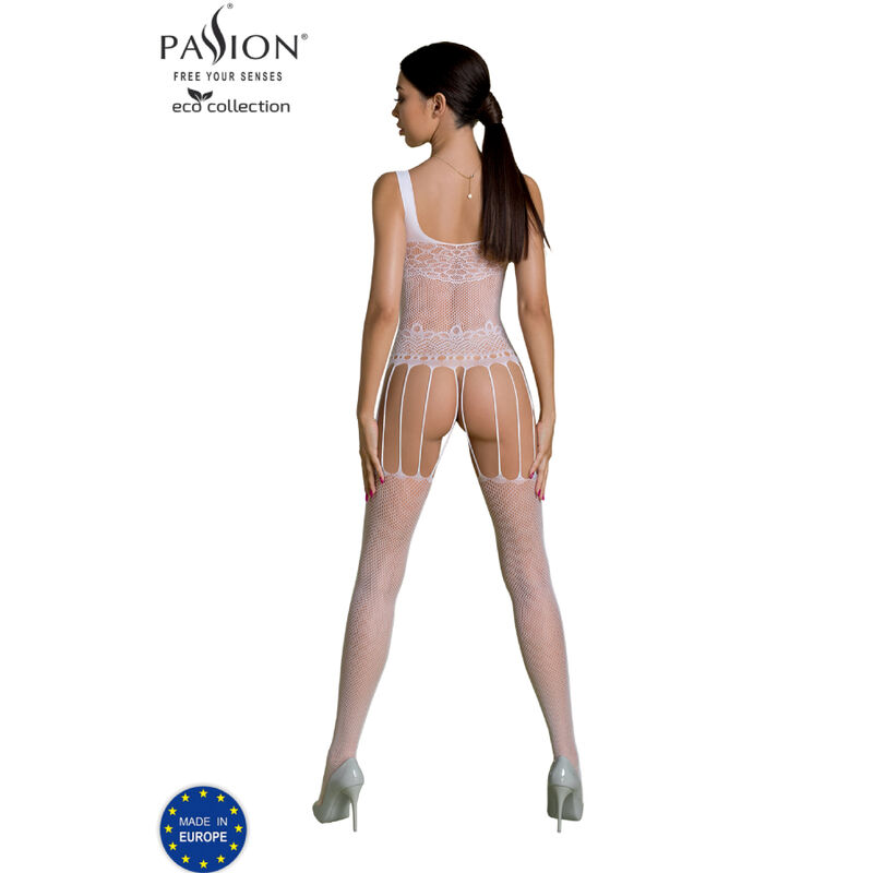 PASSION - ECO COLLECTION BODYSTOCKING ECO BS001 WHITE - Image 2