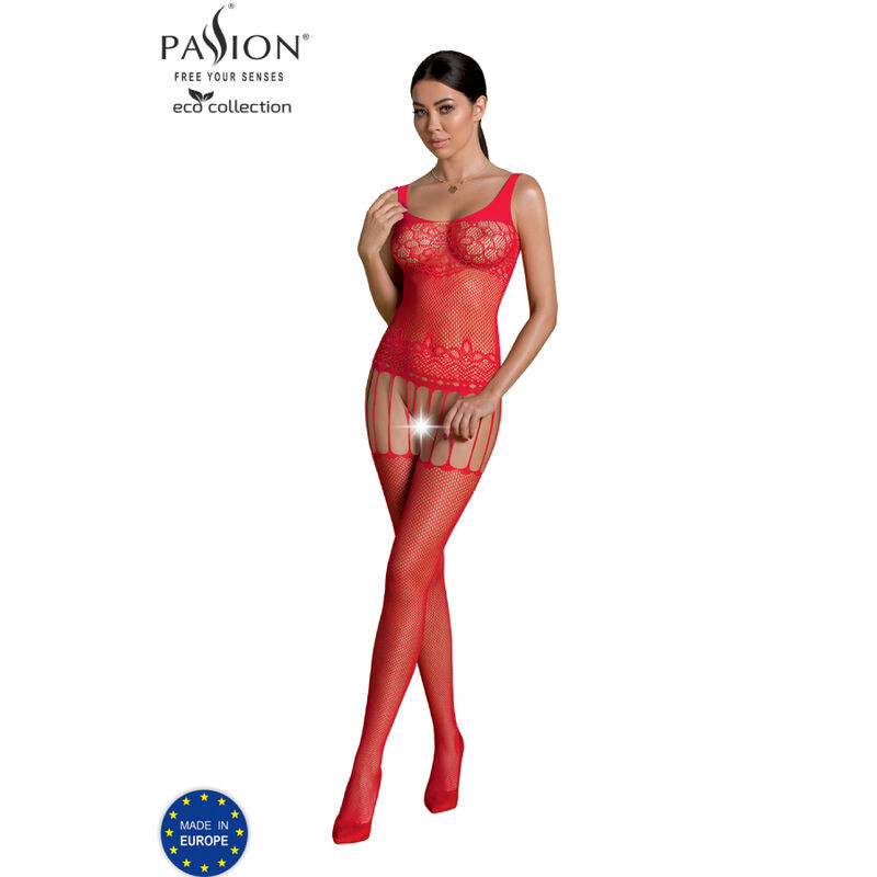 Passion - Bodystocking Eco Collection Eco Bs001 Noir - Image 6