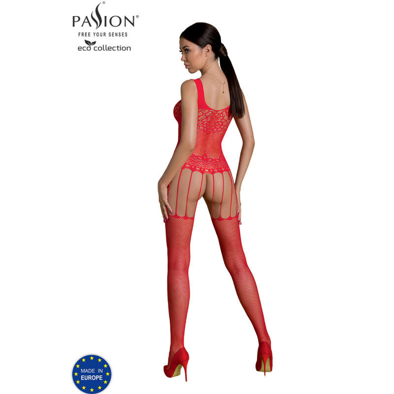 Passion - Bodystocking Eco Collection Eco Bs001 Noir - Image 7