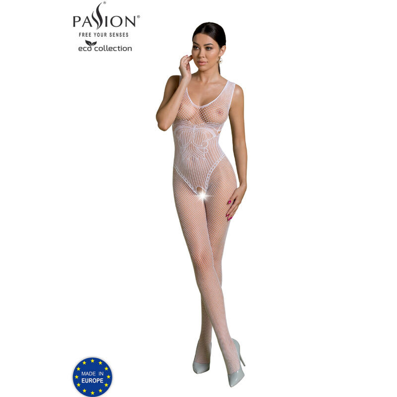 Passion - Bodystocking Eco Collection Eco Bs003 Noir - Image 11