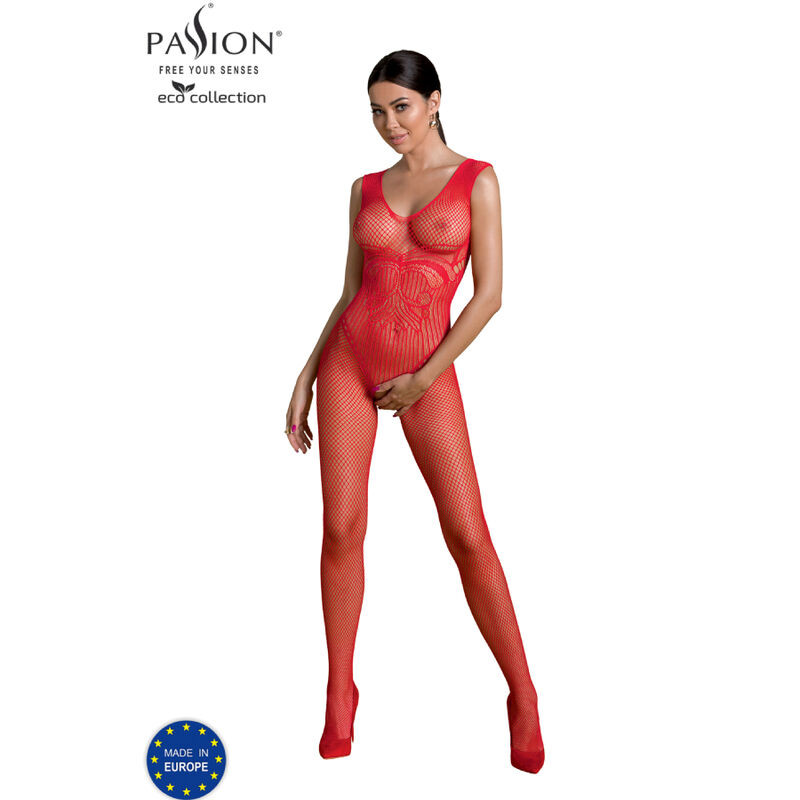Passion - Bodystocking Eco Collection Eco Bs003 Noir - Image 6