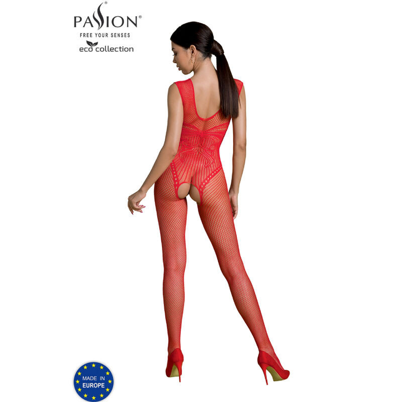 Passion - Bodystocking Eco Collection Eco Bs003 Noir - Image 7