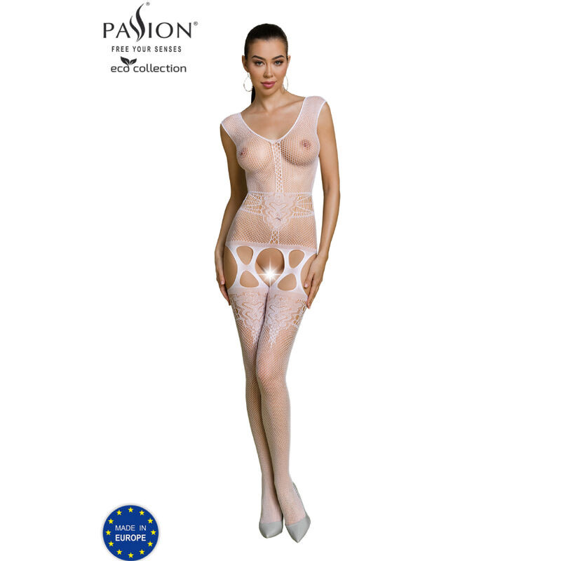 Passion - Bodystocking Eco Collection Eco Bs014 Noir - Image 11
