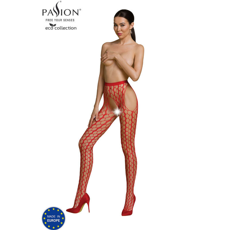 PASSION - BODYSTOCKING ECO COLLECTION ECO S007 NOIR - Image 6