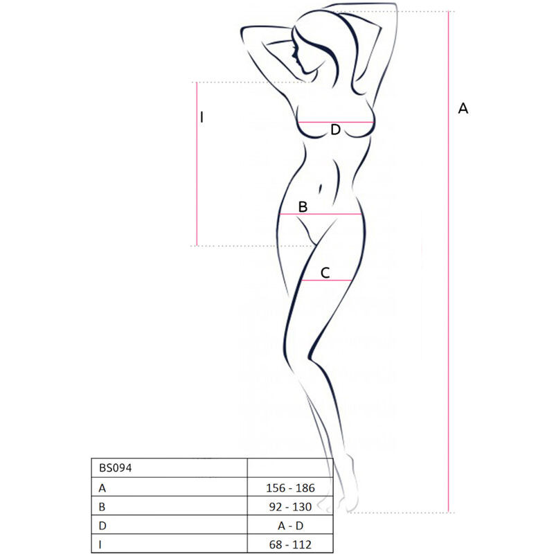 Passion - Bs094 Bodystocking Noir Taille Unique - Image 15