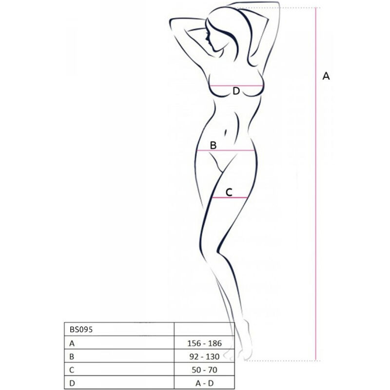 Passion - Bs095 Bodystocking Noir Taille Unique - Image 15