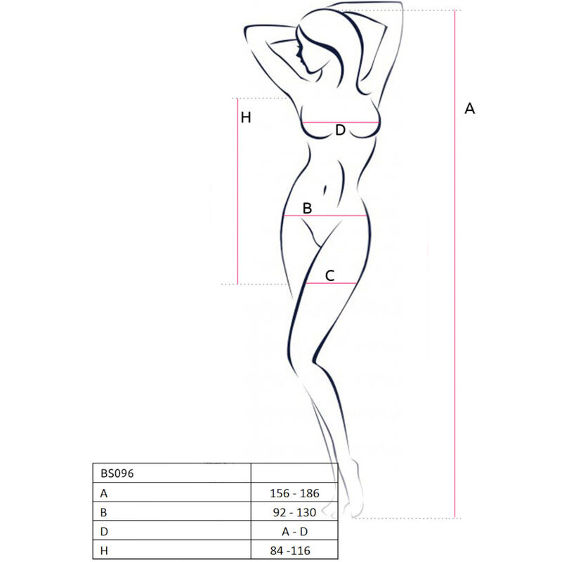 Passion - Bs096 Bodystocking Noir Taille Unique - Image 15