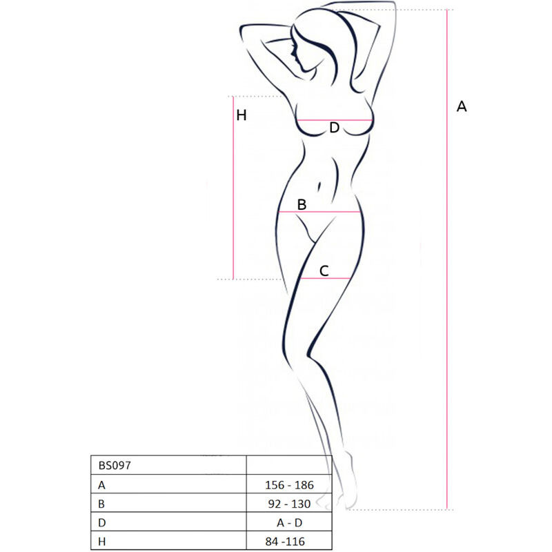 Passion - Bs097 Bodystocking Noir Taille Unique - Image 10