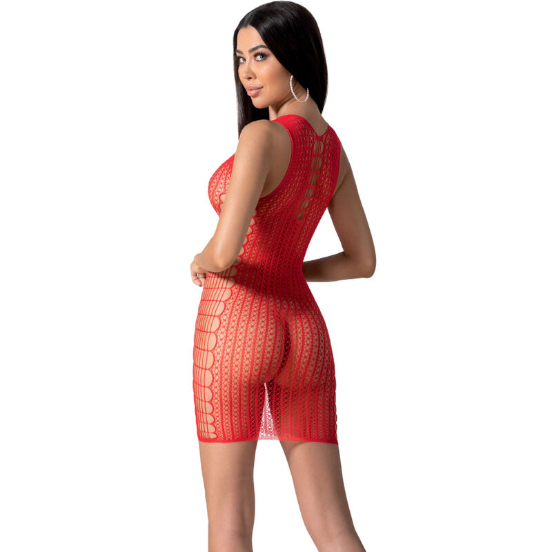 Passion - Bs097 Bodystocking Rouge Taille Unique - Image 2