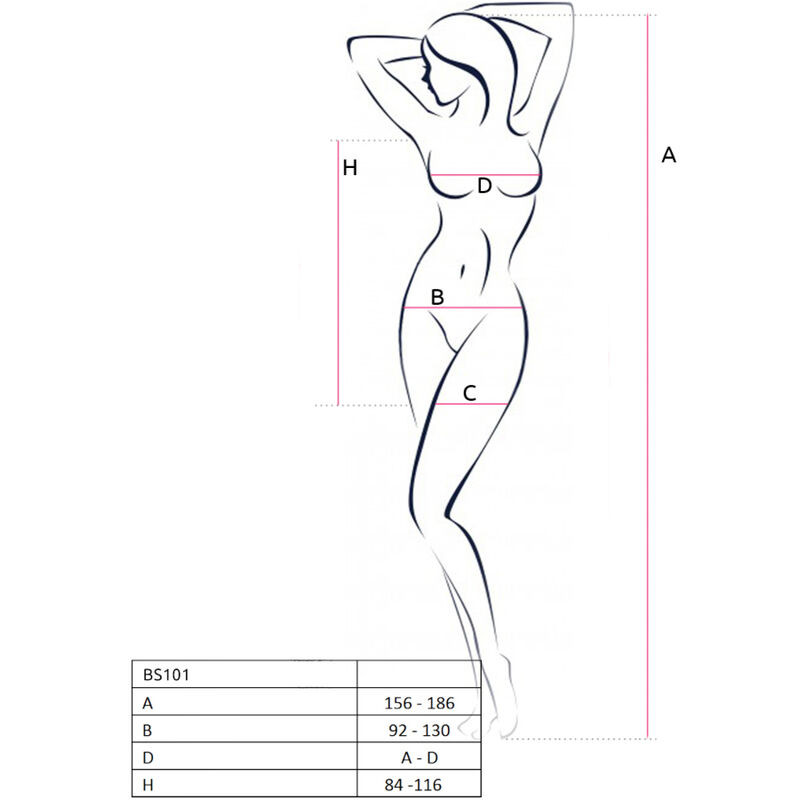 Passion - Bs101 Bodystocking Noir Taille Unique - Image 15