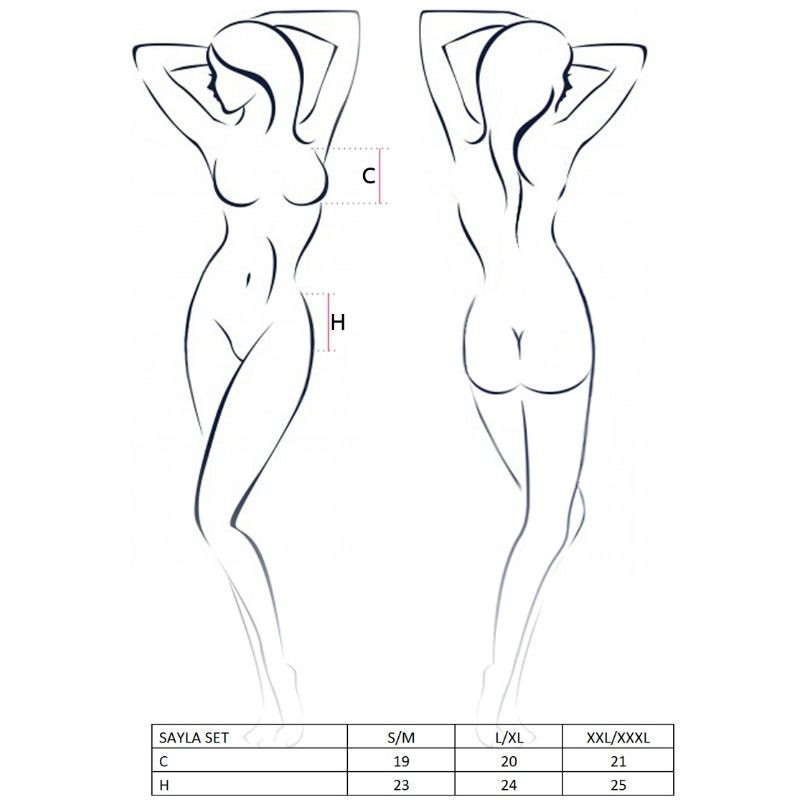 PASSION - ENSEMBLE FEMME SAYLA NOIR TAILLE S/M - Image 2