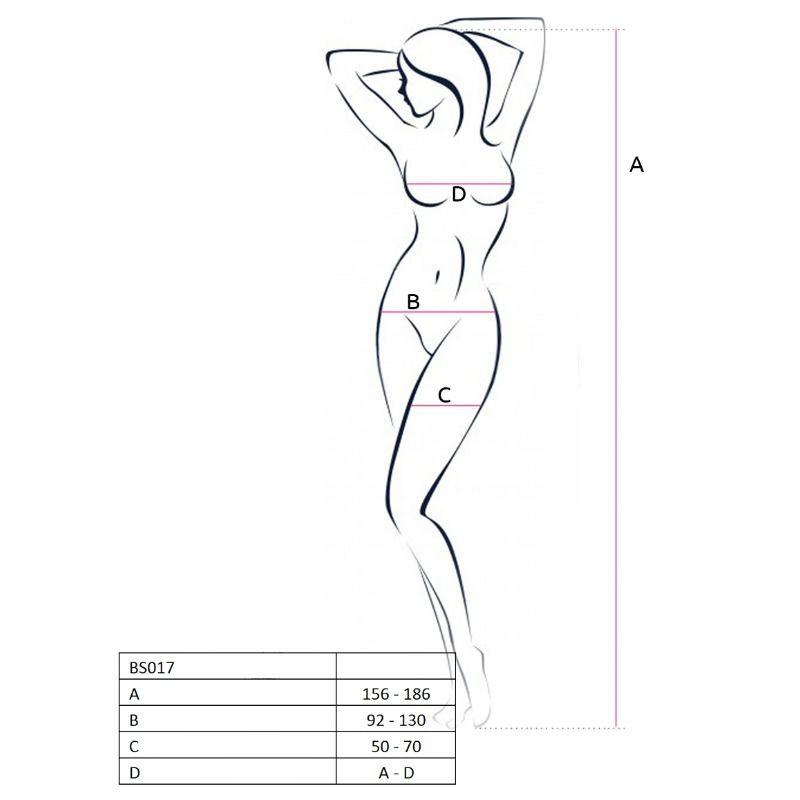 Passion - Femme Bs017 Bodystocking Blanc Taille Unique - Image 2