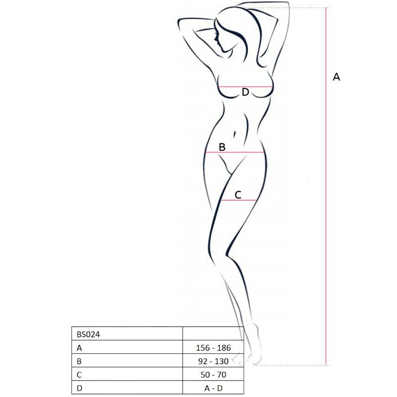 Passion - Femme Bs024 Bodystocking Blanc Taille Unique - Image 2