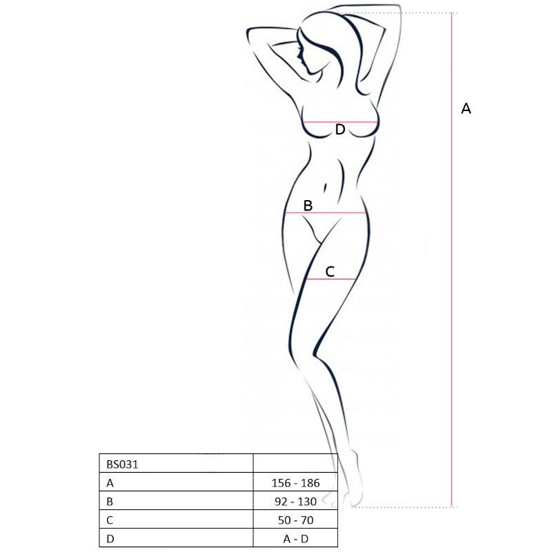 Passion - Femme Bs031 Bodystocking Blanc Taille Unique - Image 2