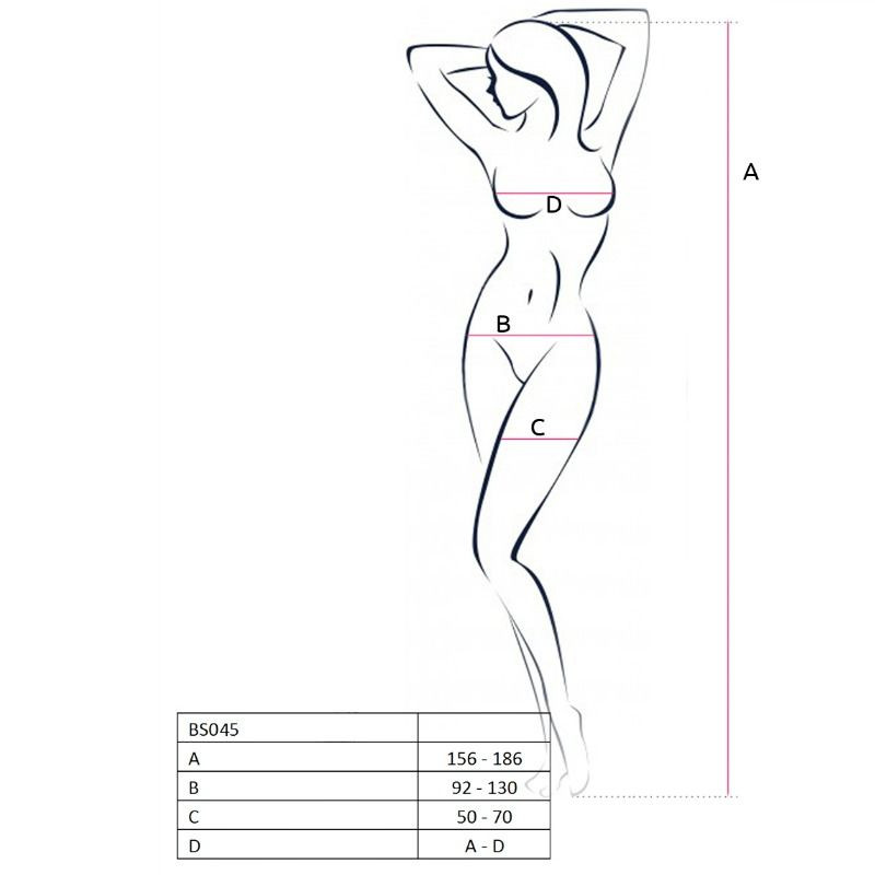 Passion - Femme Bs045 Bodystocking Noir Taille Unique - Image 2