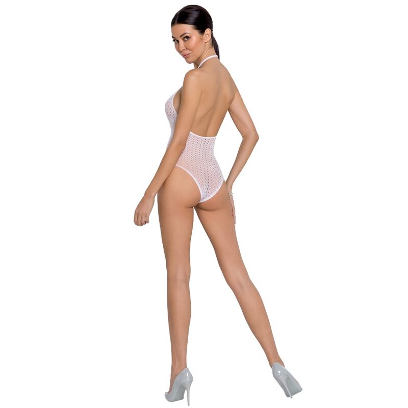 Passion - Femme Bs088 Bodystocking Blanc Taille Unique - Image 2