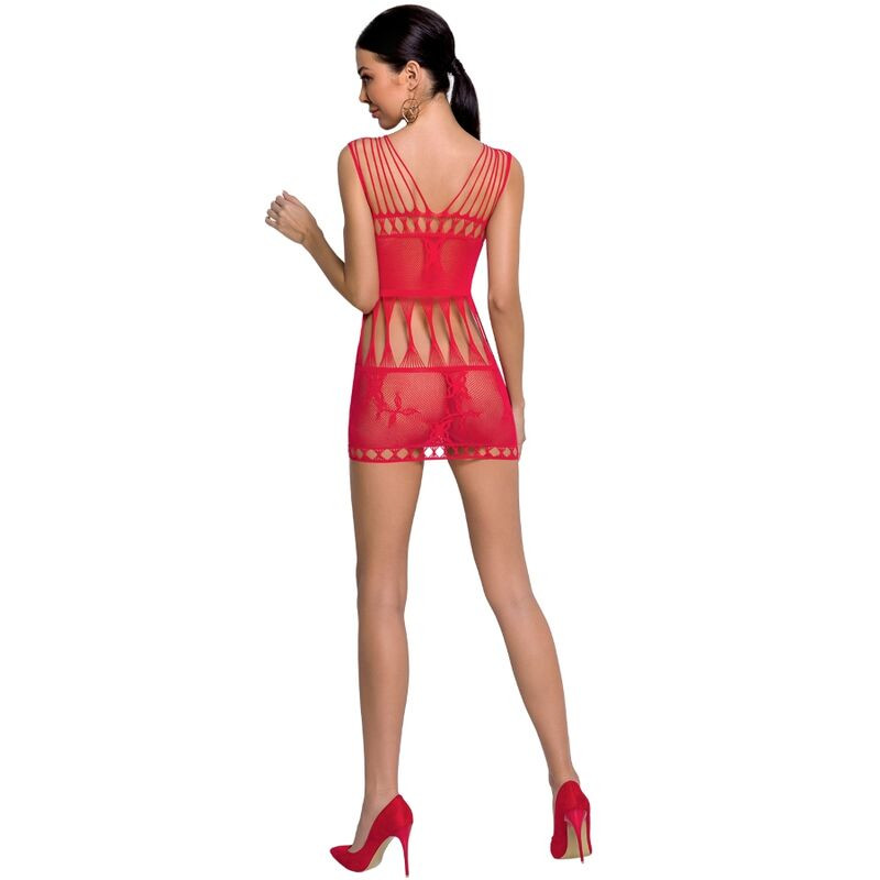 Passion - Femme Bs090 Bodystocking Rouge Taille Unique - Image 2