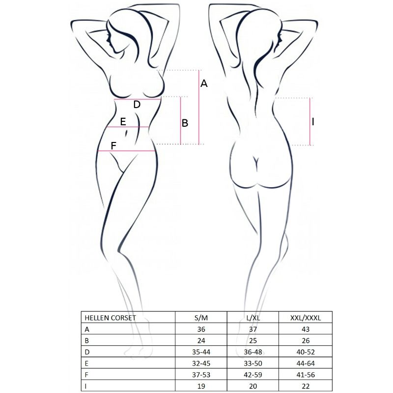 Passion - Femme Hellen Corset Noir Taille L/Xl - Image 2