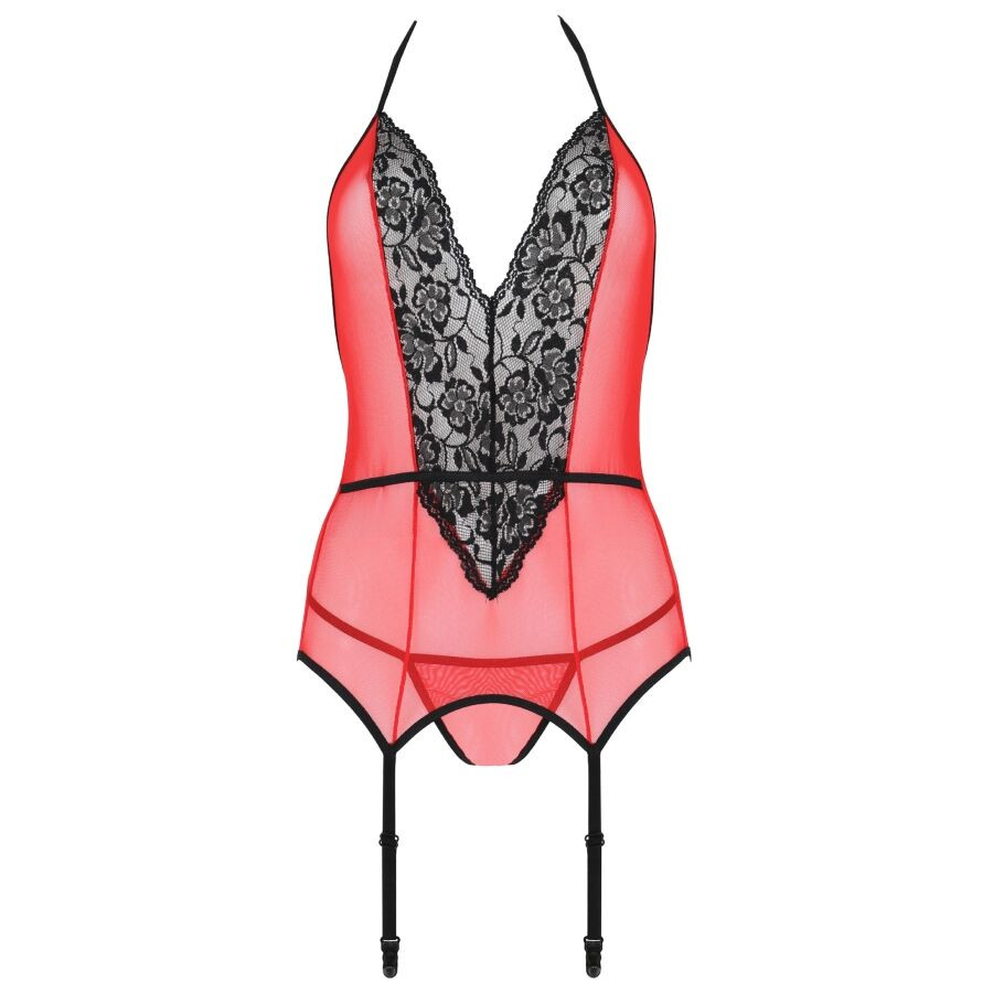 Passion - Peonia Corset Ligne Érotique Rouge S/M - Image 8